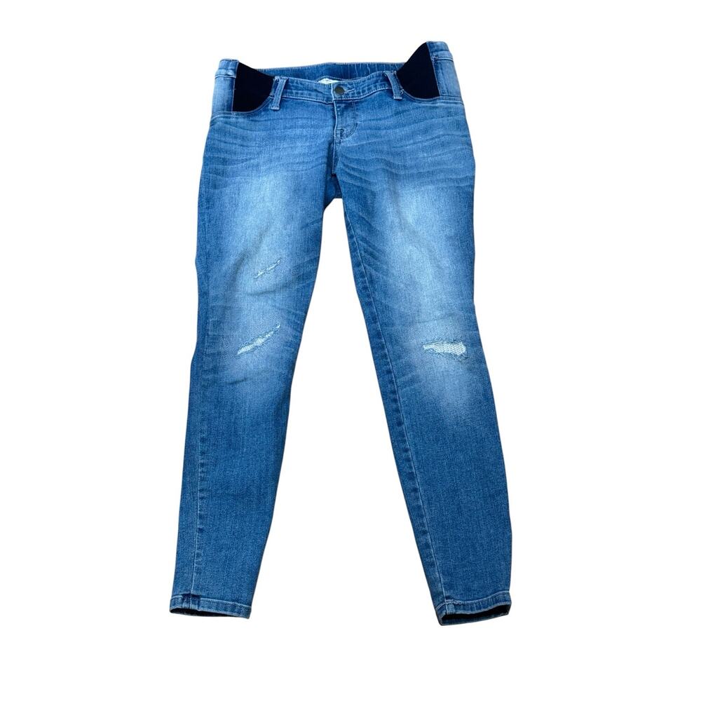 Liz Lange Maternity Distressed Jegging Jeans Skinny  XS